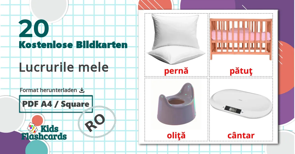 20 Bildkarten für Baby