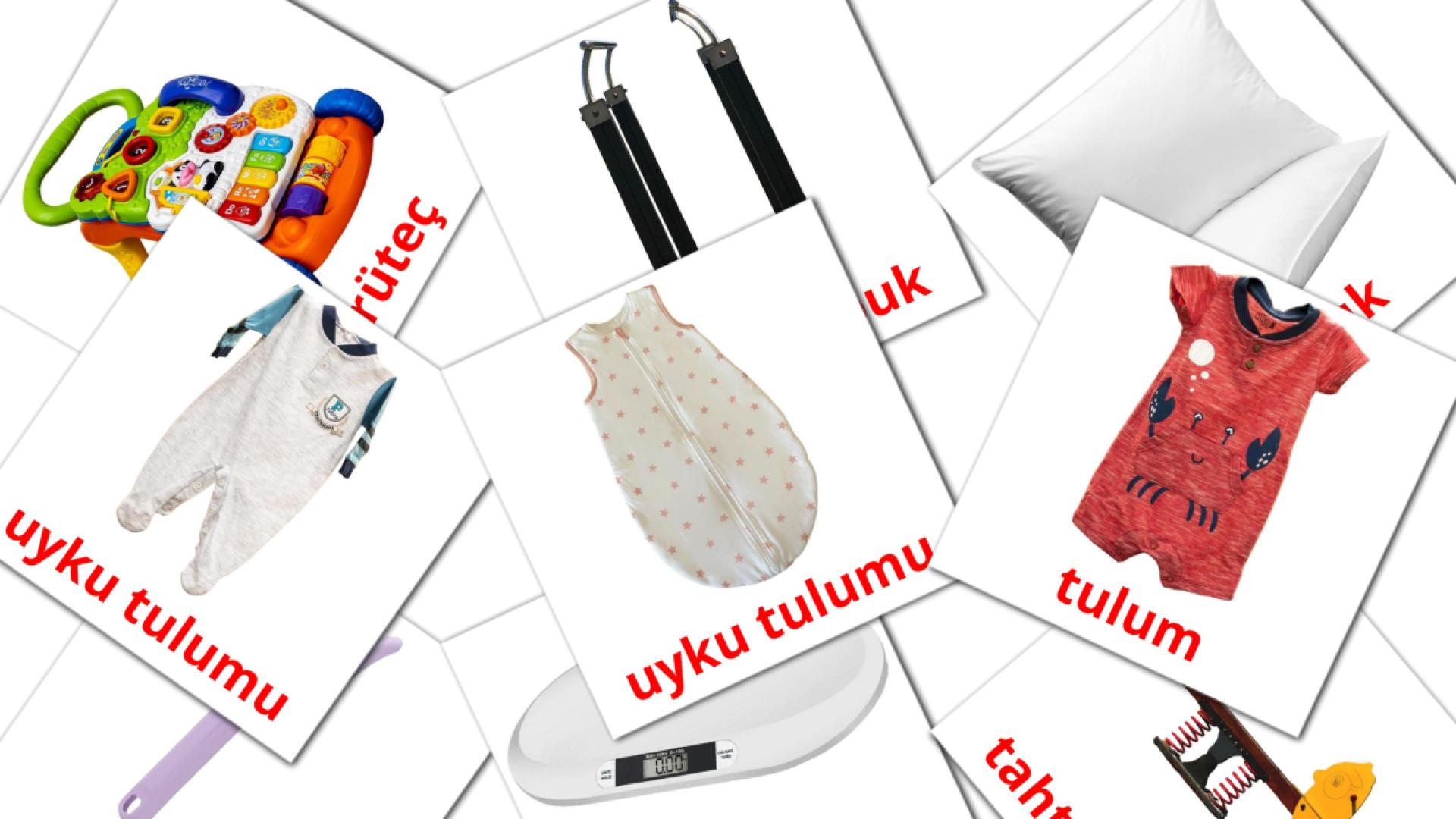 turco tarjetas de vocabulario en Bebek
