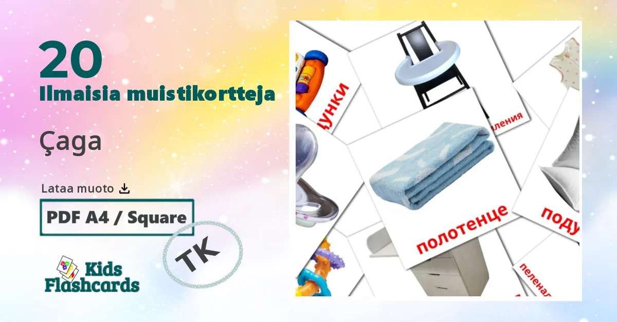 Vauva lasten kuvakortit