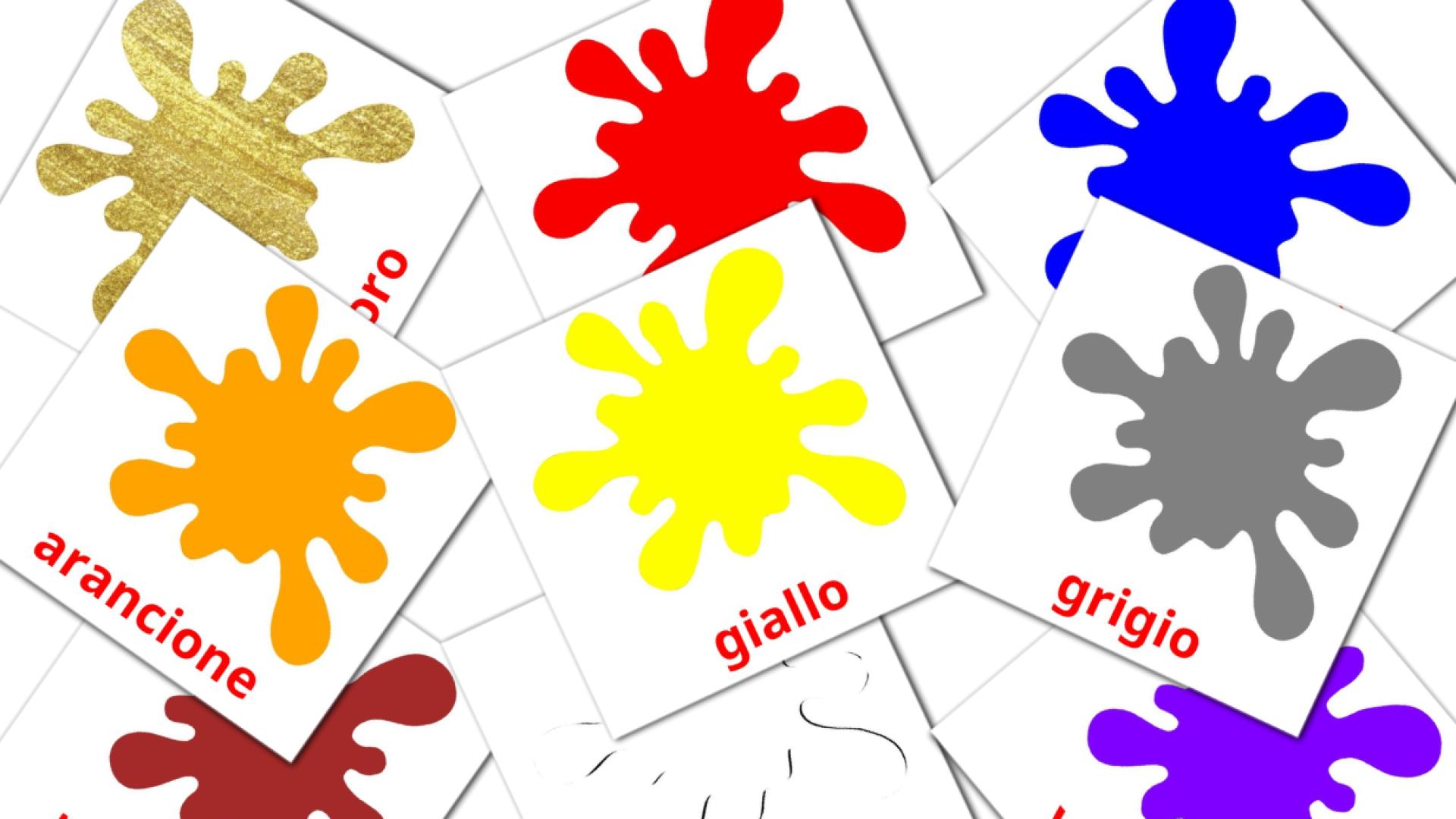 Bildkarten für Colori di base
