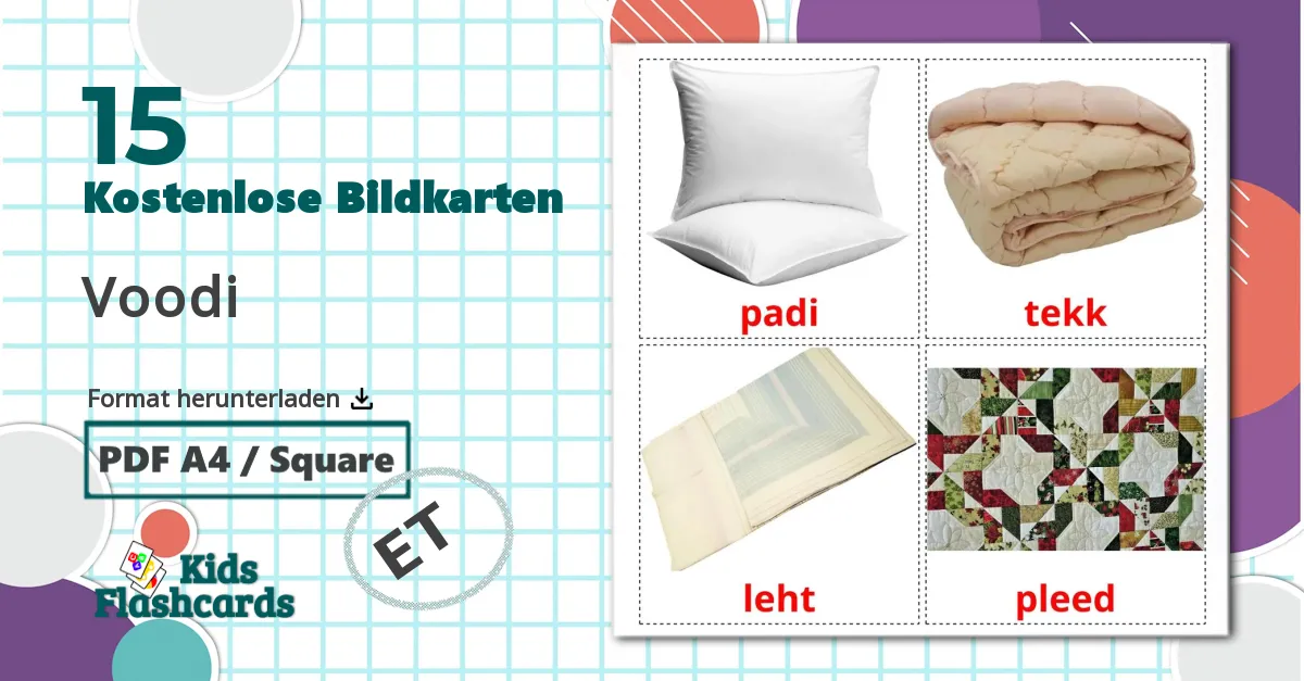 15 Bildkarten für Voodi