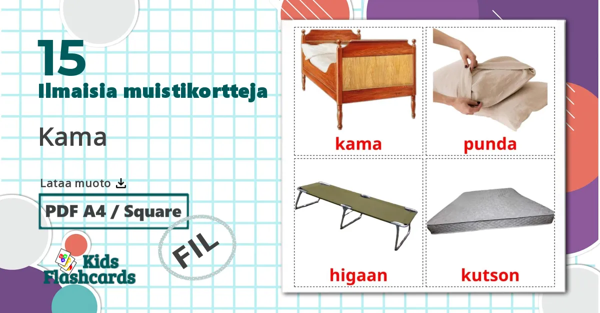15 Kama lasten kuvakortit