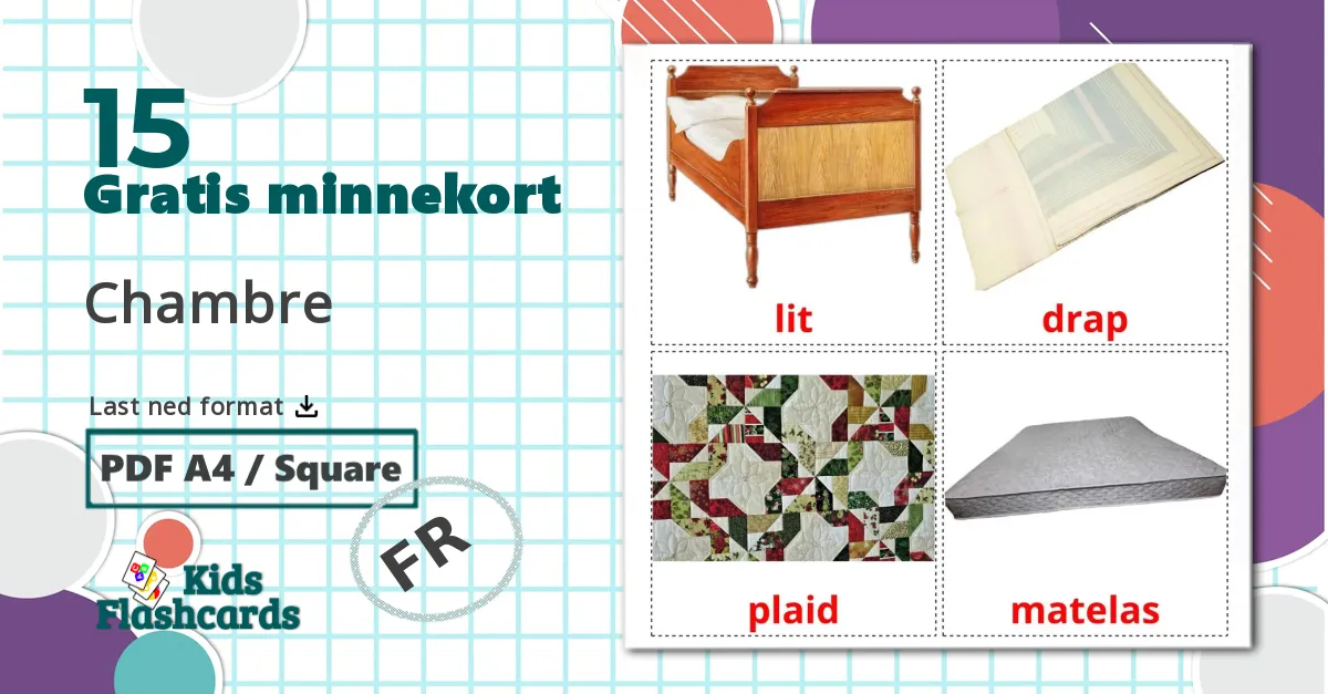 15 Chambre bildekort