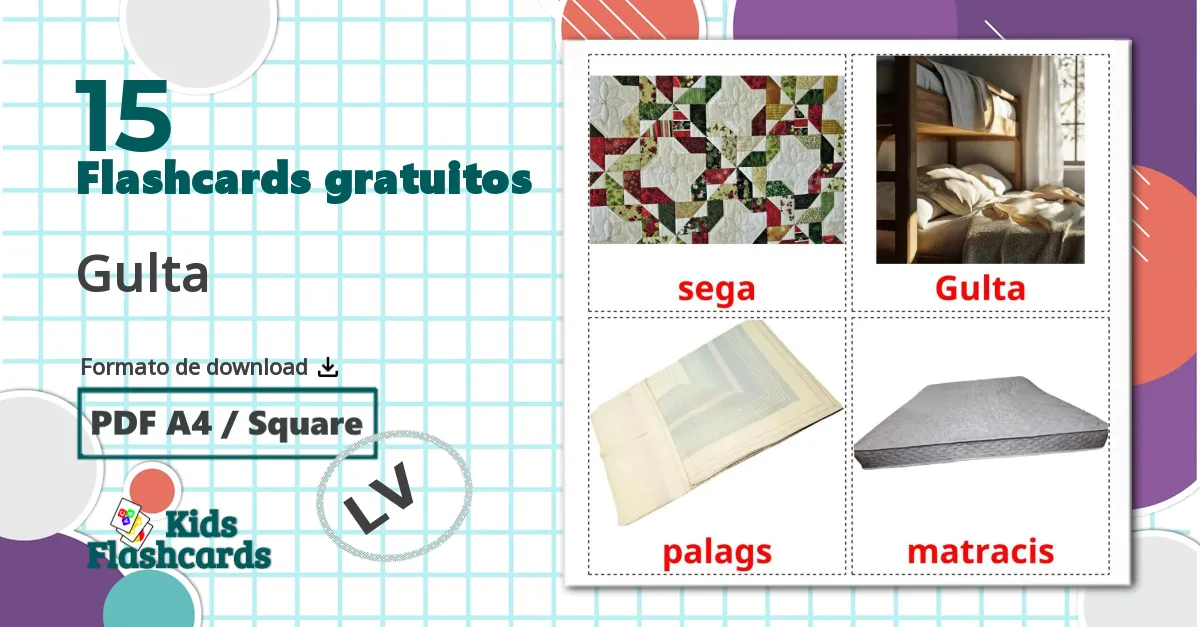 15 Flashcards de Cama