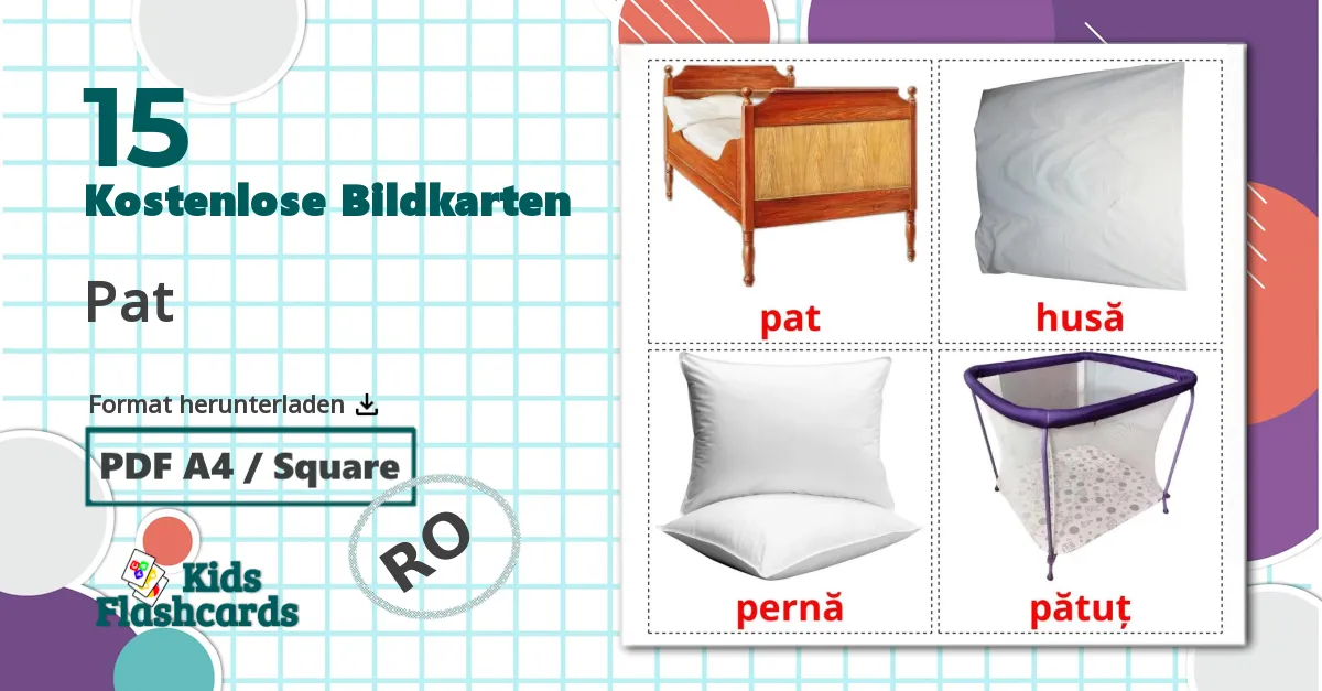 15 Bildkarten für Pat