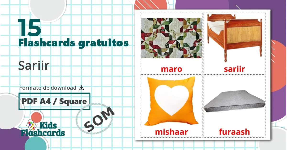 15 Flashcards de Cama