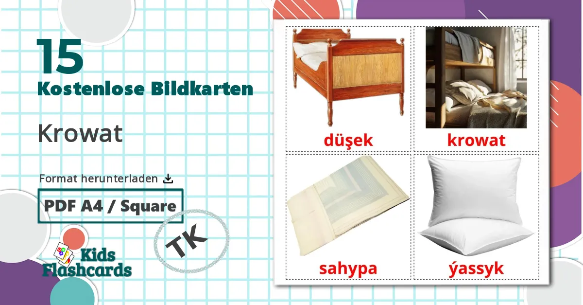 15 Bildkarten für Krowat