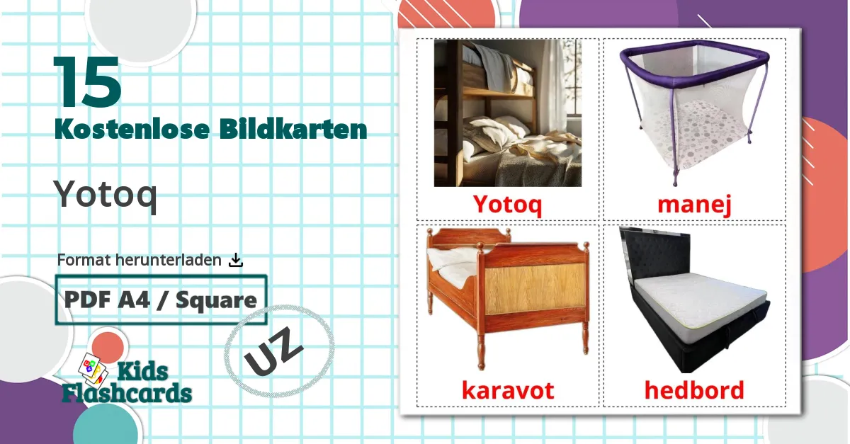 15 Bildkarten für Yotoq