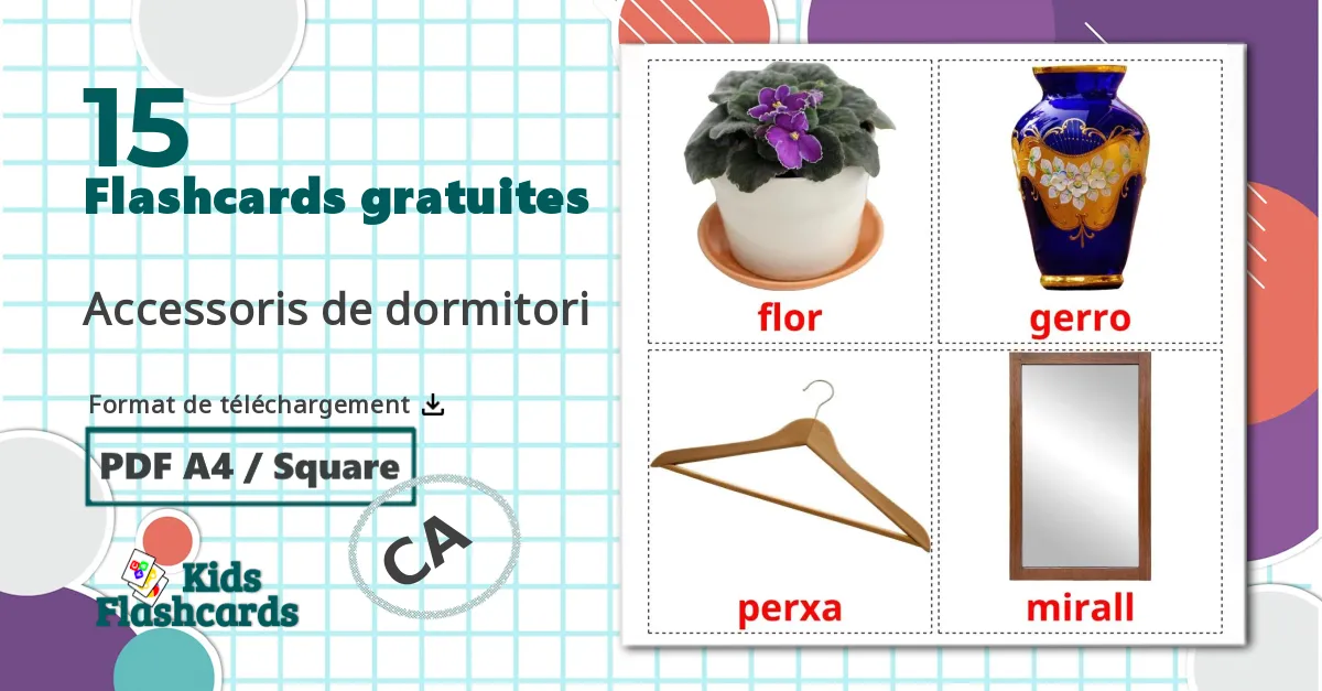 15 Imagiers Accessoires de la Chambre