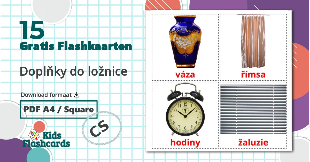 15 Doplňky do ložnice flashcards