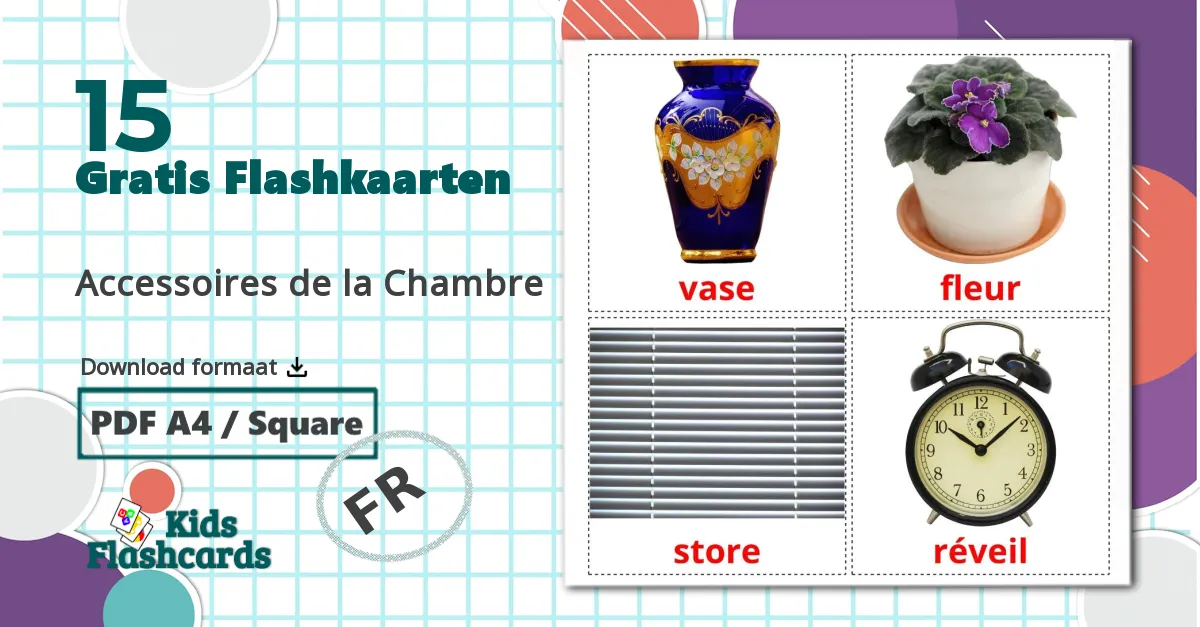 15 Slaapkameraccessoires flashcards