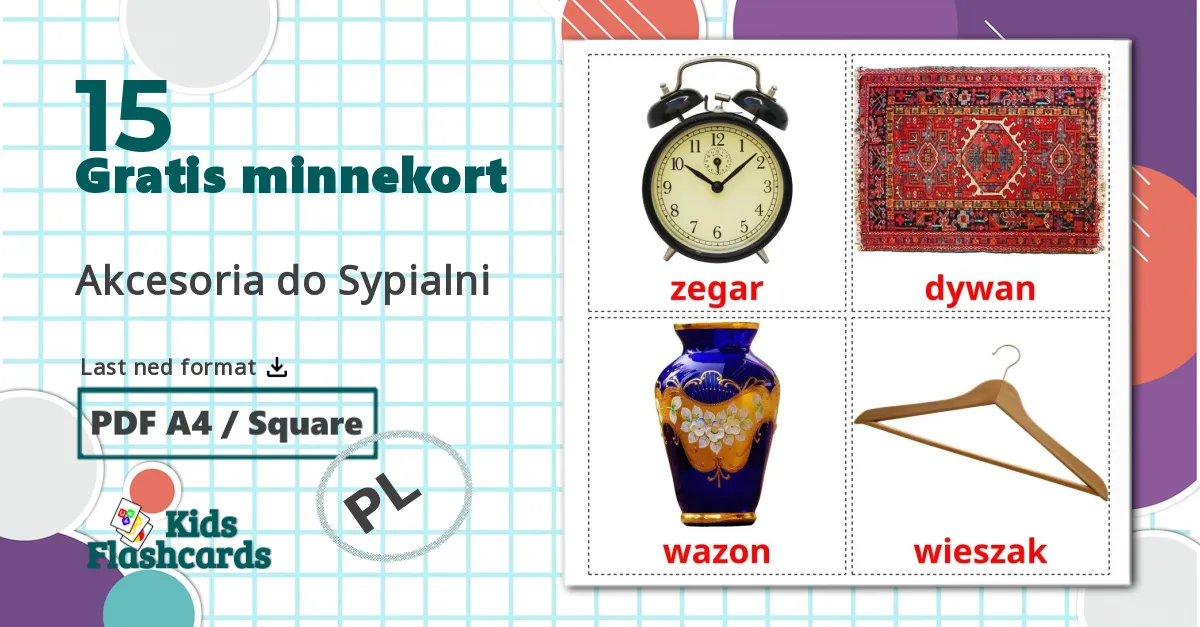 15 Akcesoria do Sypialni bildekort