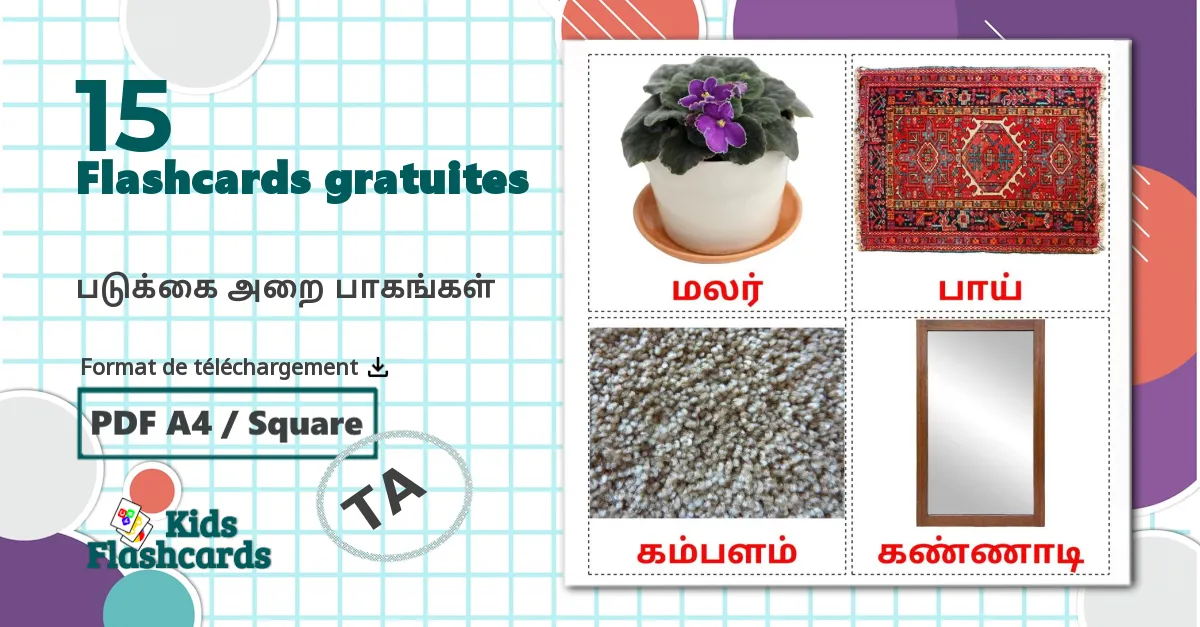 15 Imagiers Accessoires de la Chambre