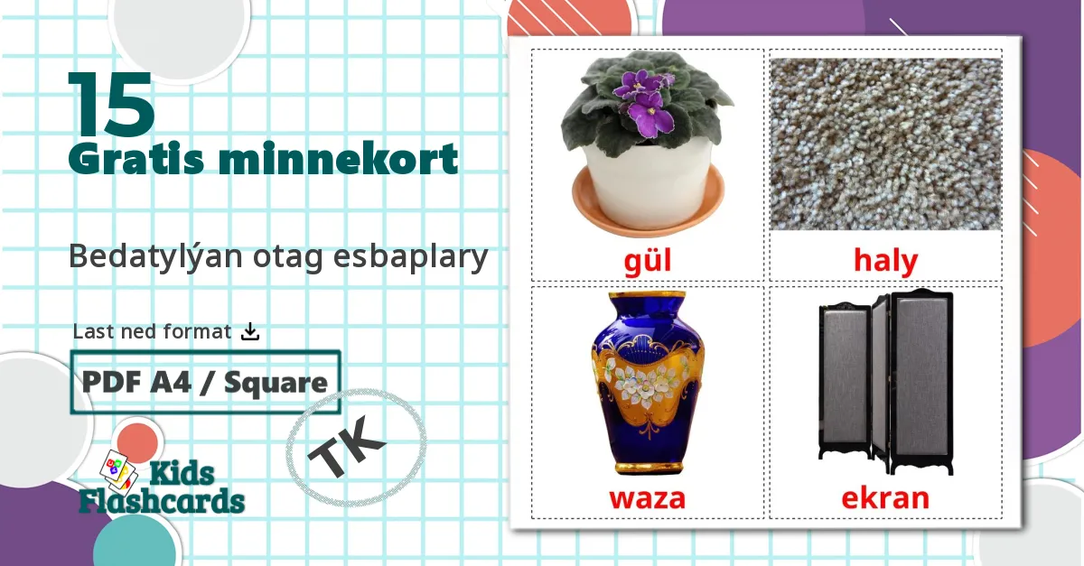 15 Soverom tilbehør bildekort