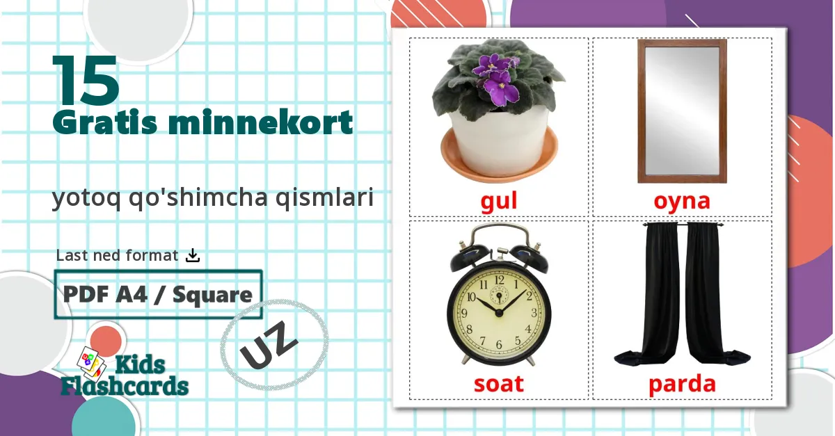 15 Gårdsdyr bildekort