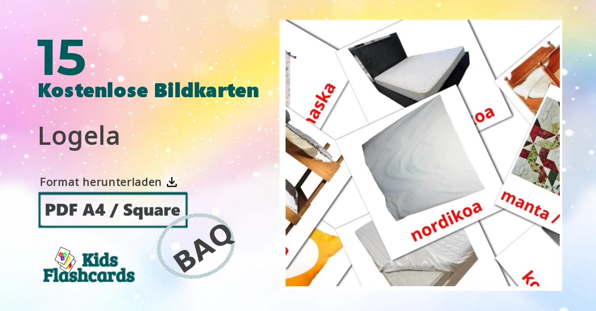 Bildkarten für Schlafzimmer