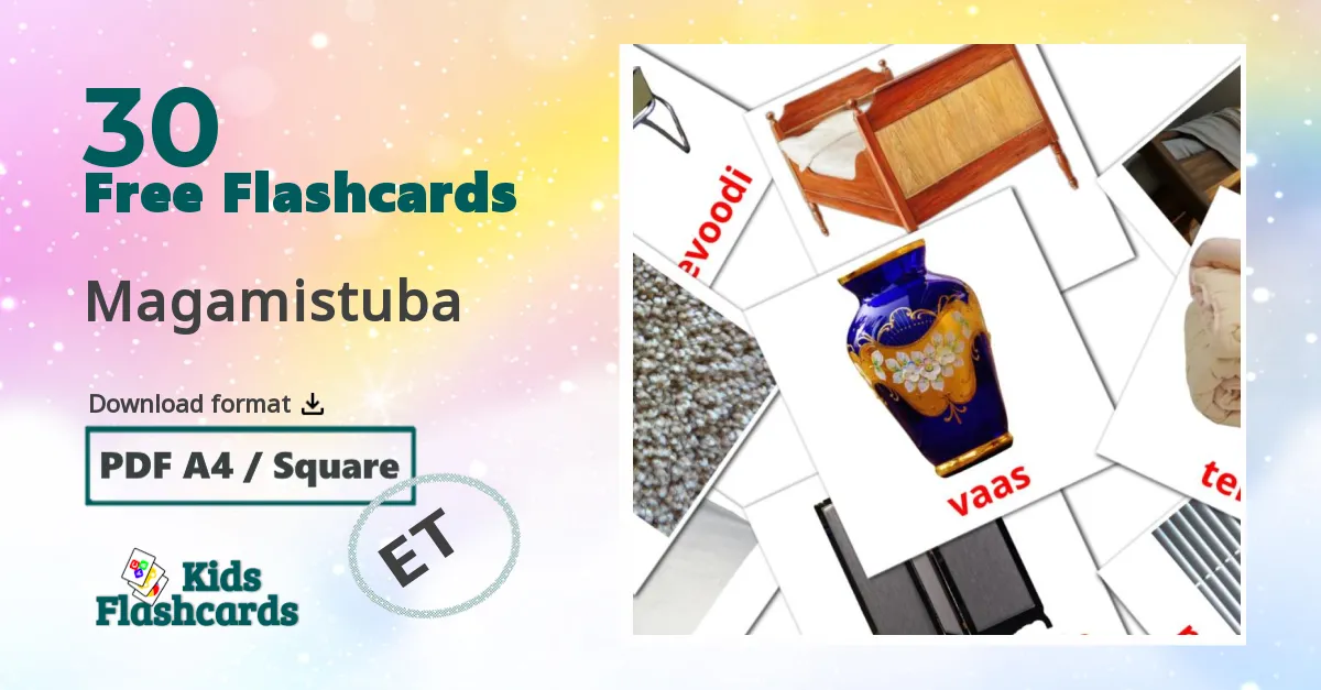 Magamistuba estonian vocabulary flashcards