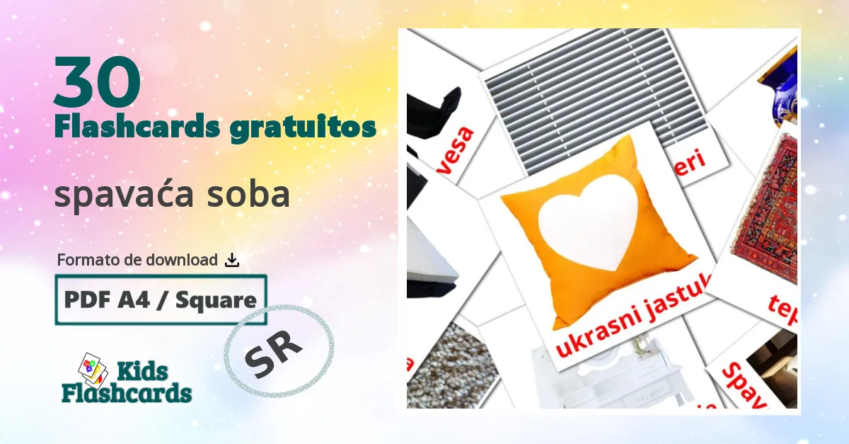 spavaća soba Vocabulário em sérvio Flashcards