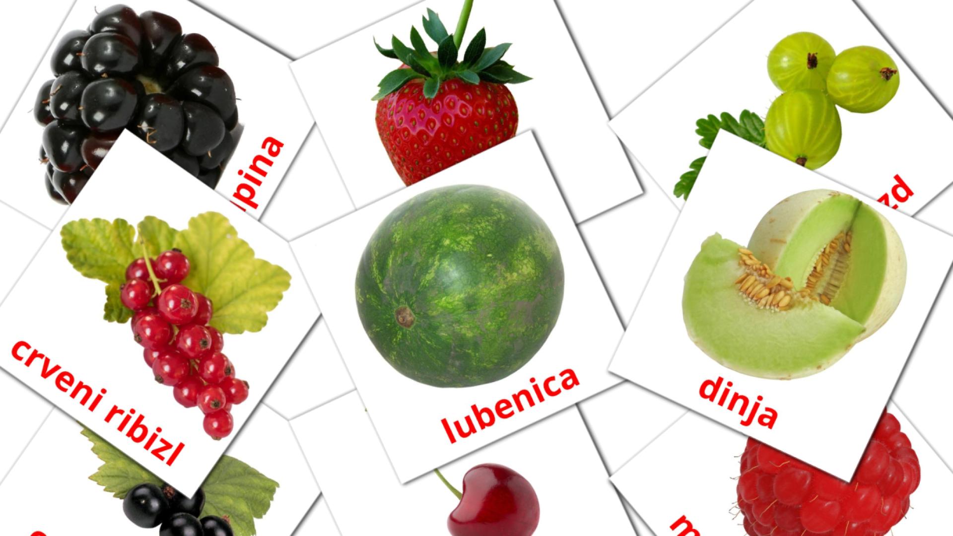 Bildkarten für Bobičasto voće