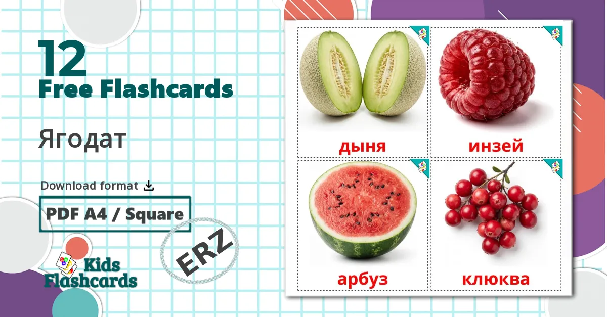12 Ягодат flashcards