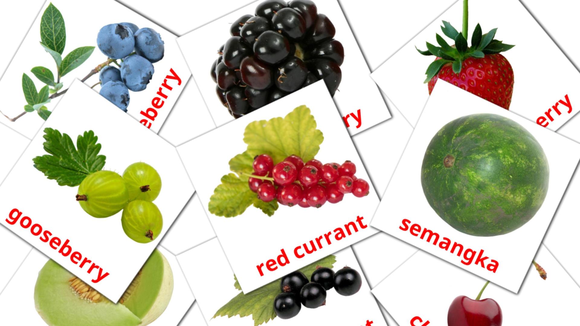 Bildkarten für Berries