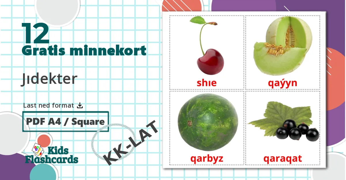 12 Jıdekter bildekort