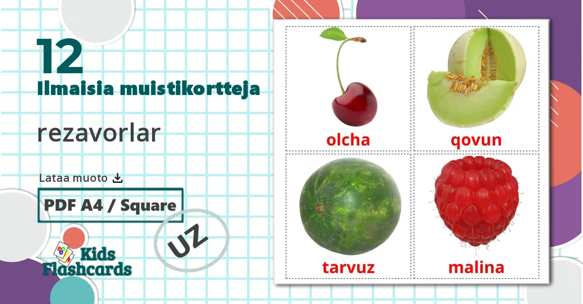 12 rezavorlar lasten kuvakortit