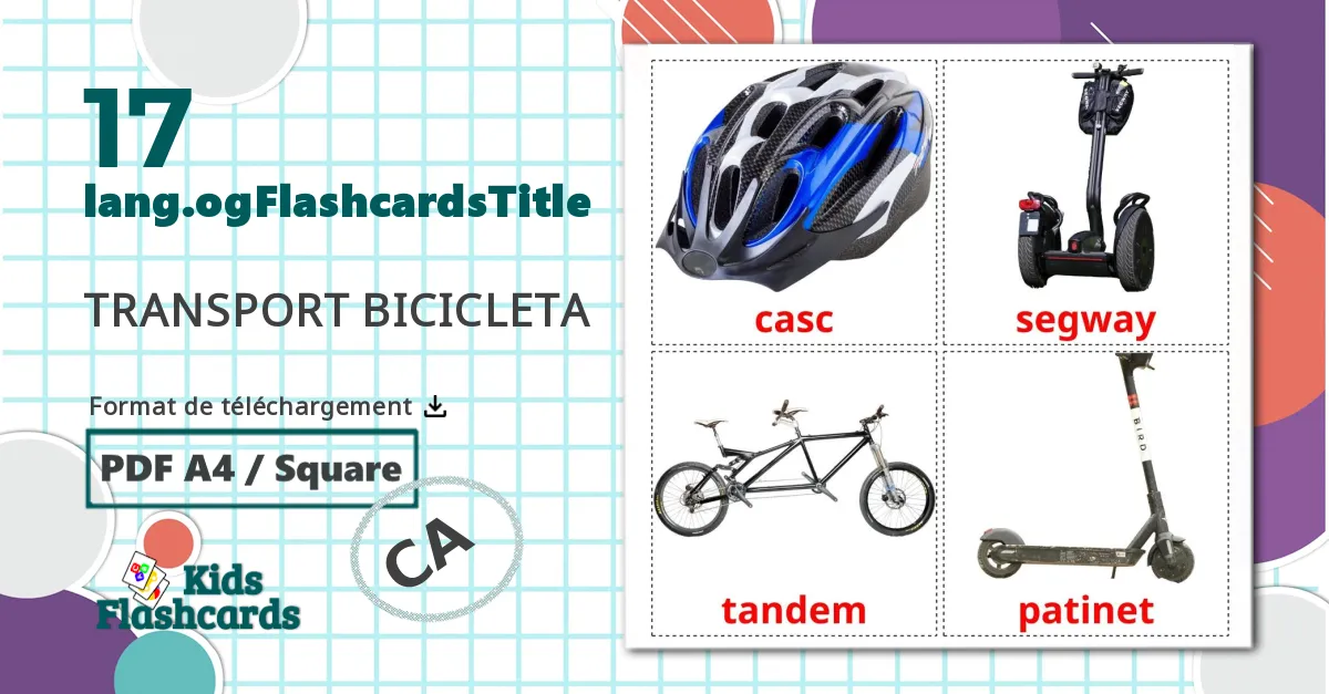 17 Imagiers Véhicules Vélo