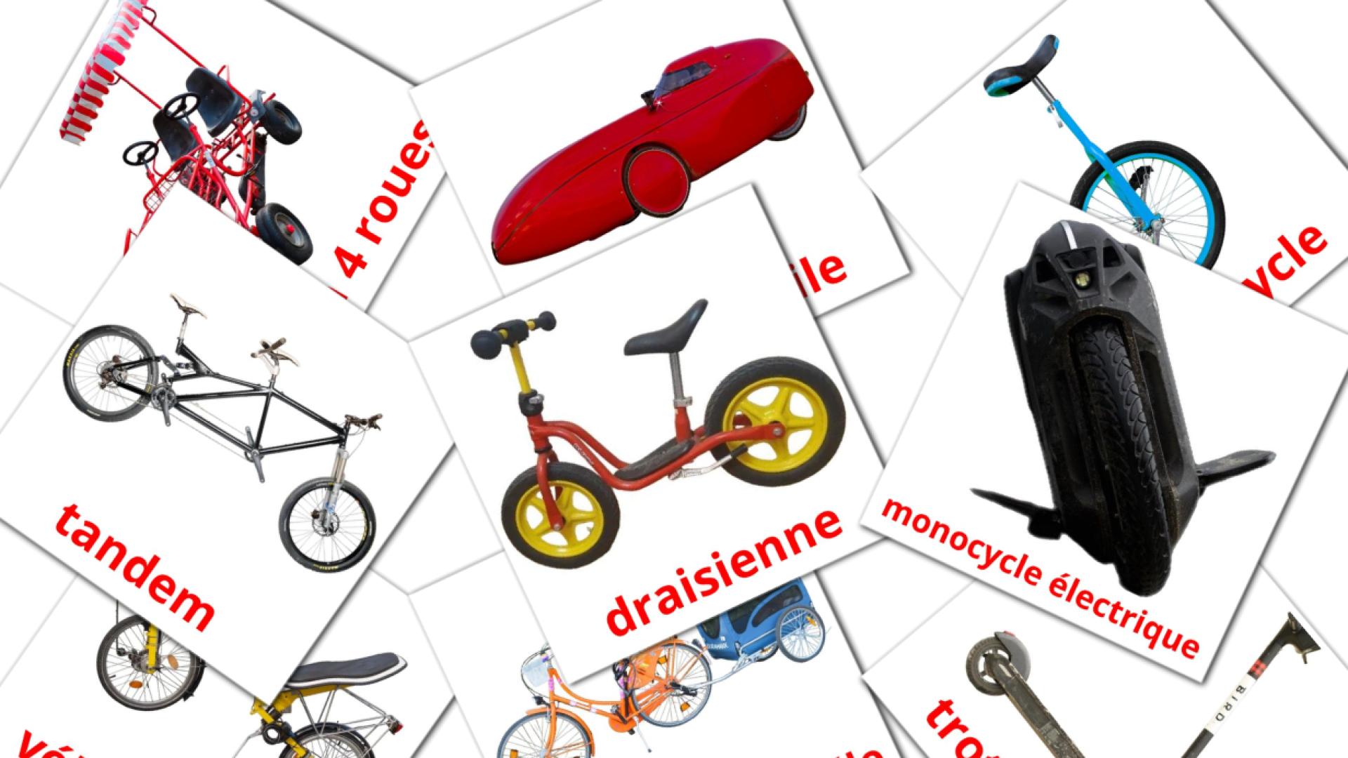 16 Véhicules Vélo flashcards