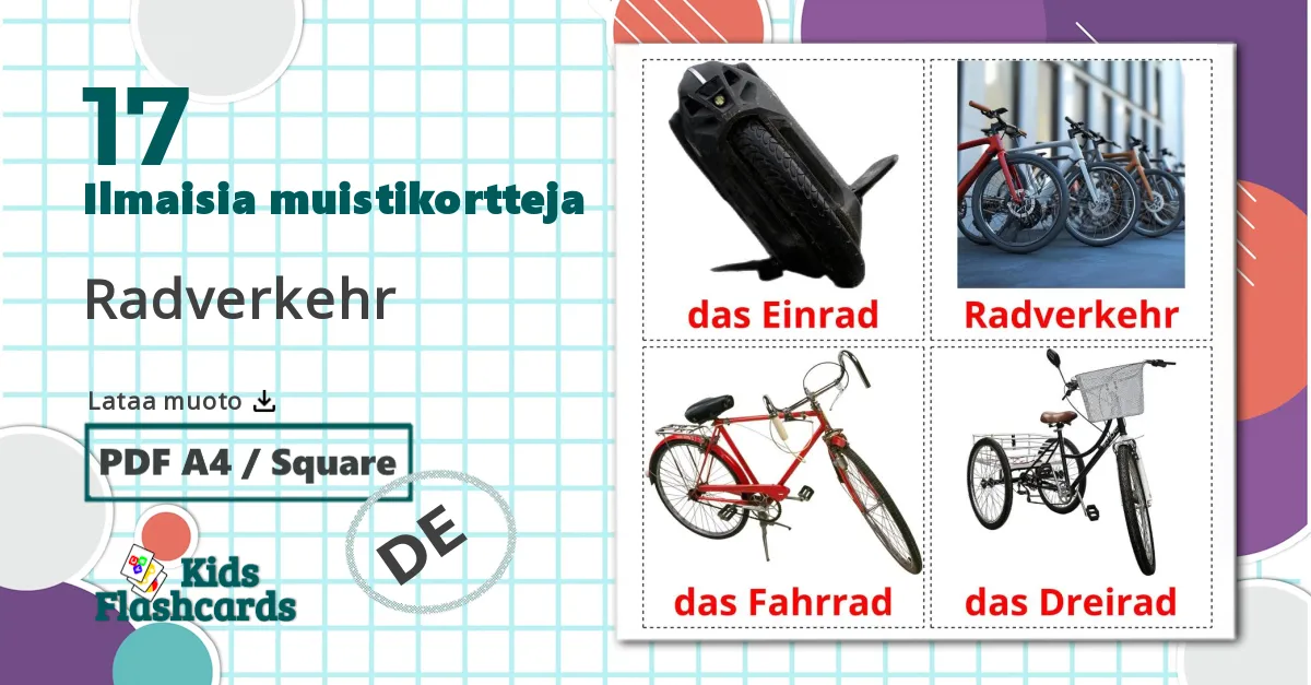 17 Radverkehr lasten kuvakortit