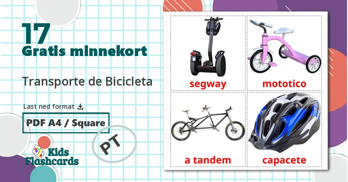 17 Transporte de Bicicleta bildekort