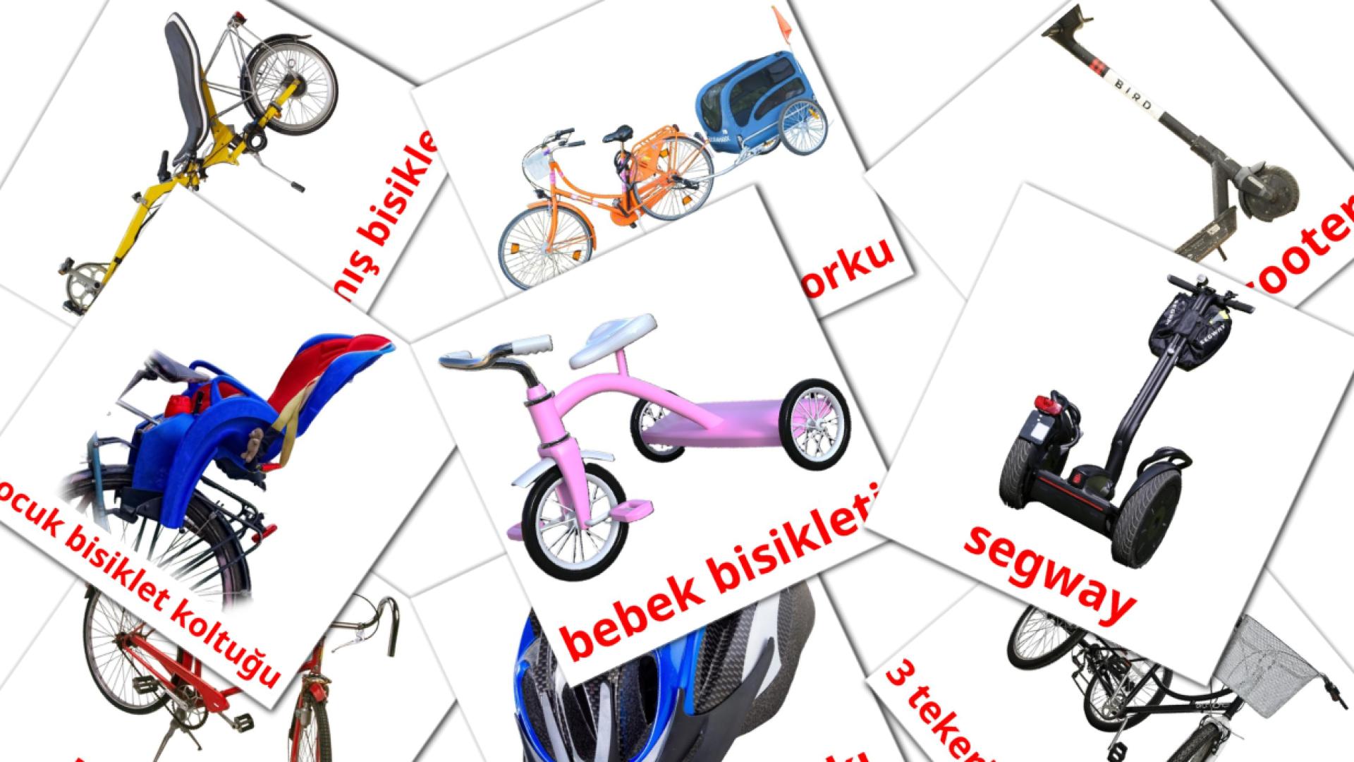 flashcards Bisiklet taşımacılığı