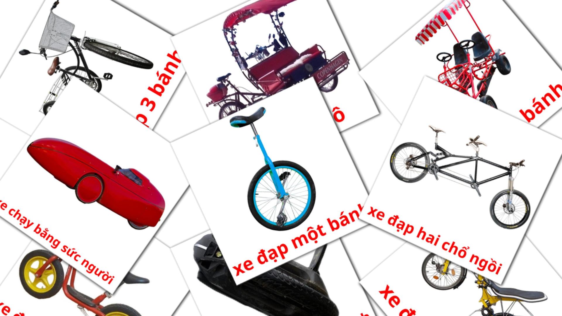 16 Phương tiện xe đạp flashcards