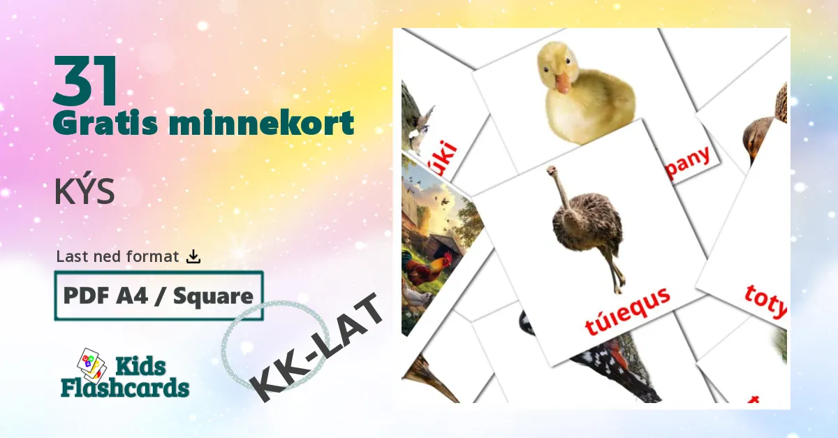 Fugler bildekort