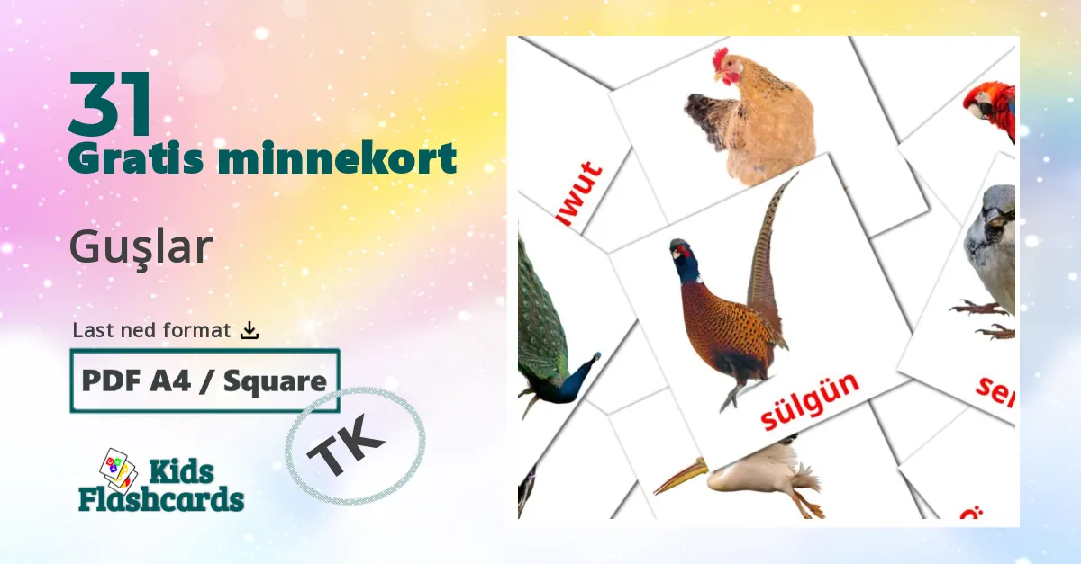 Fugler bildekort