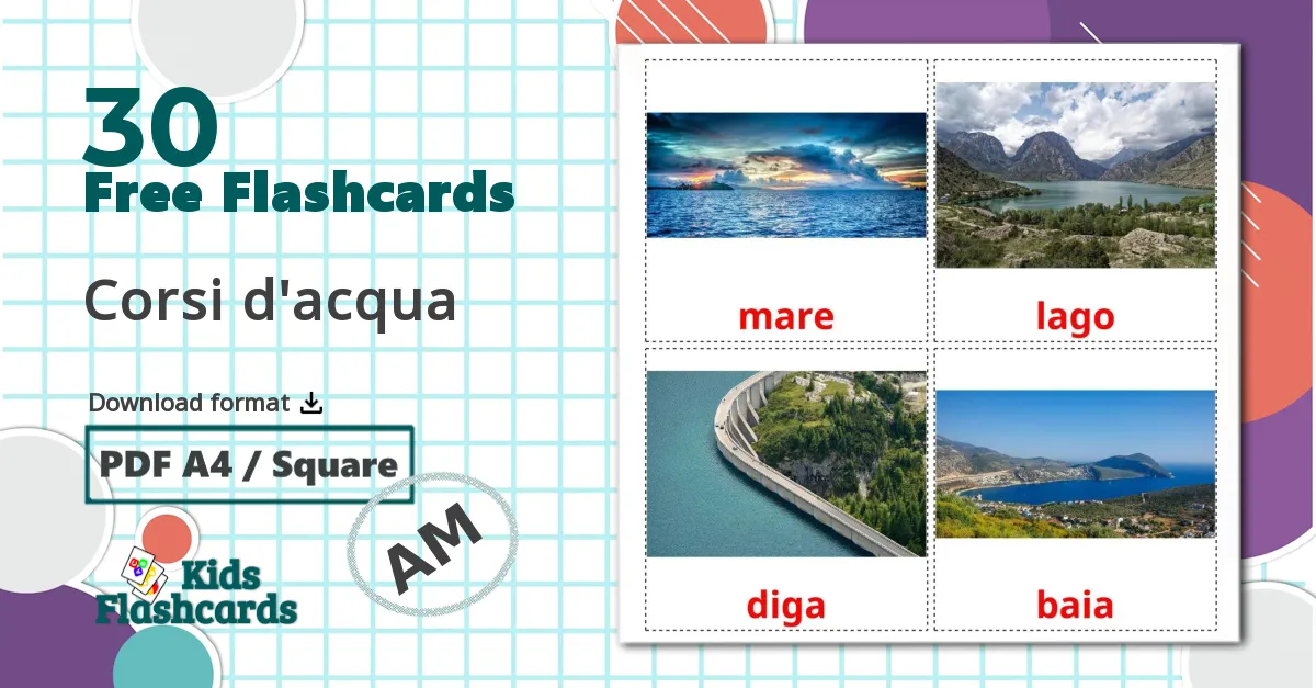 30 Bodies of Water flashcards