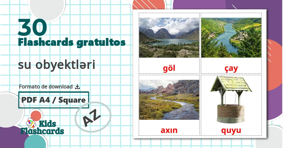 30 Flashcards de Corpos de água