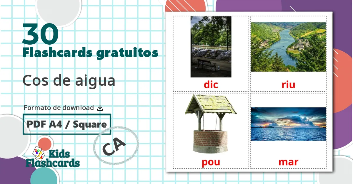 30 Карточки Домана Corpos de água