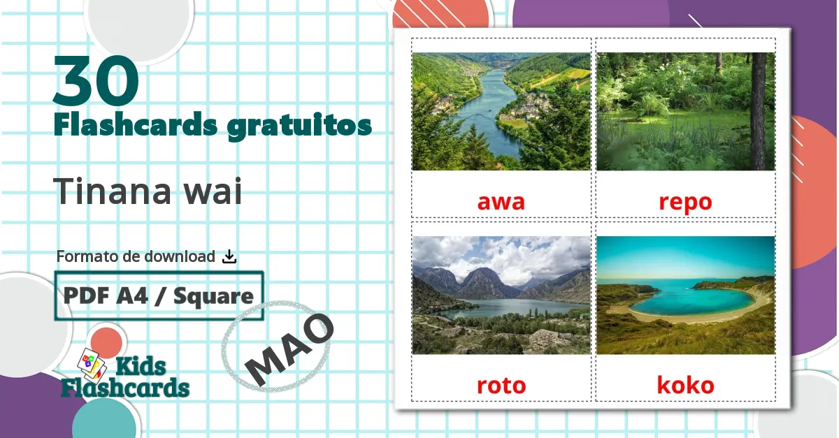 30 Flashcards de Corpos de água