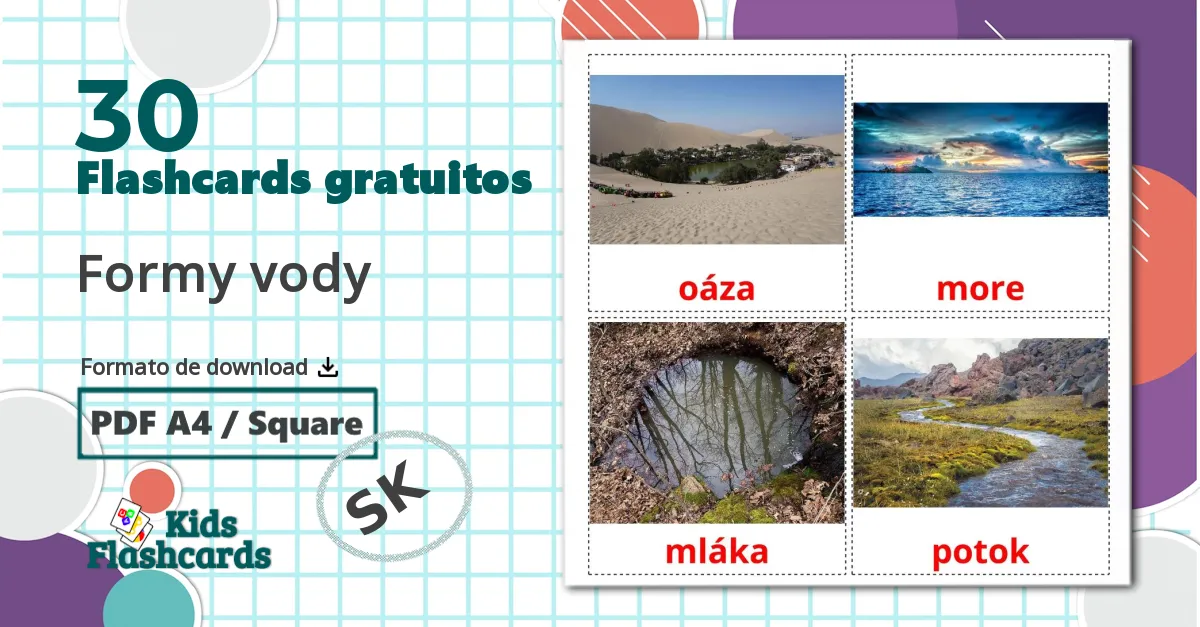 30 Flashcards de Corpos de água