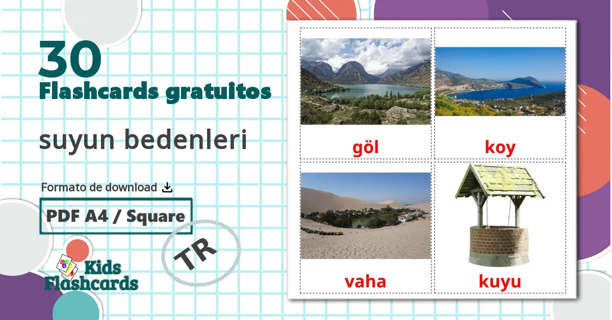 30 Flashcards de Corpos de água