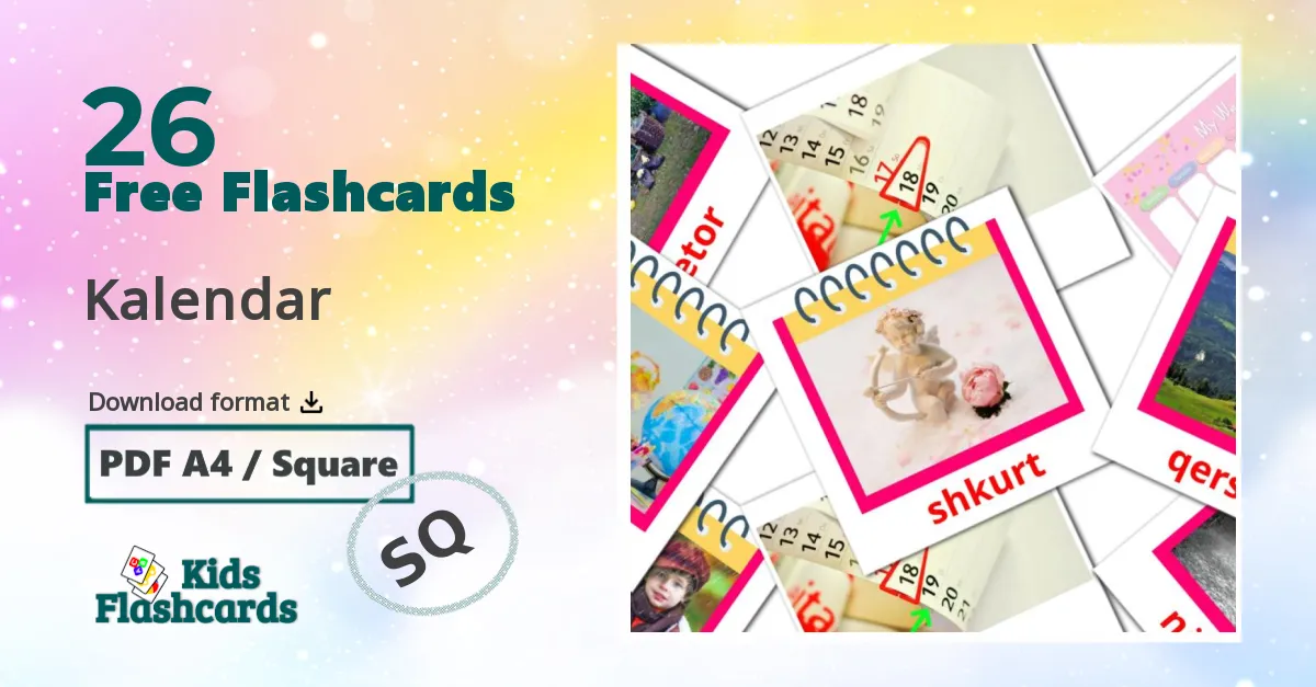 Calendar flashcards