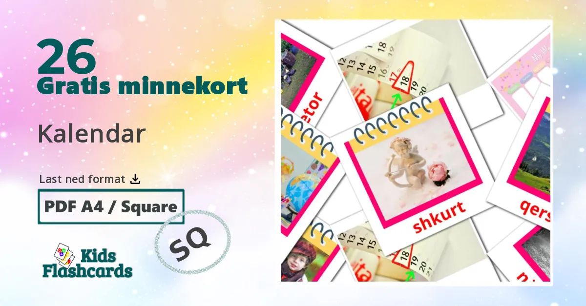 26 Kalendar bildekort