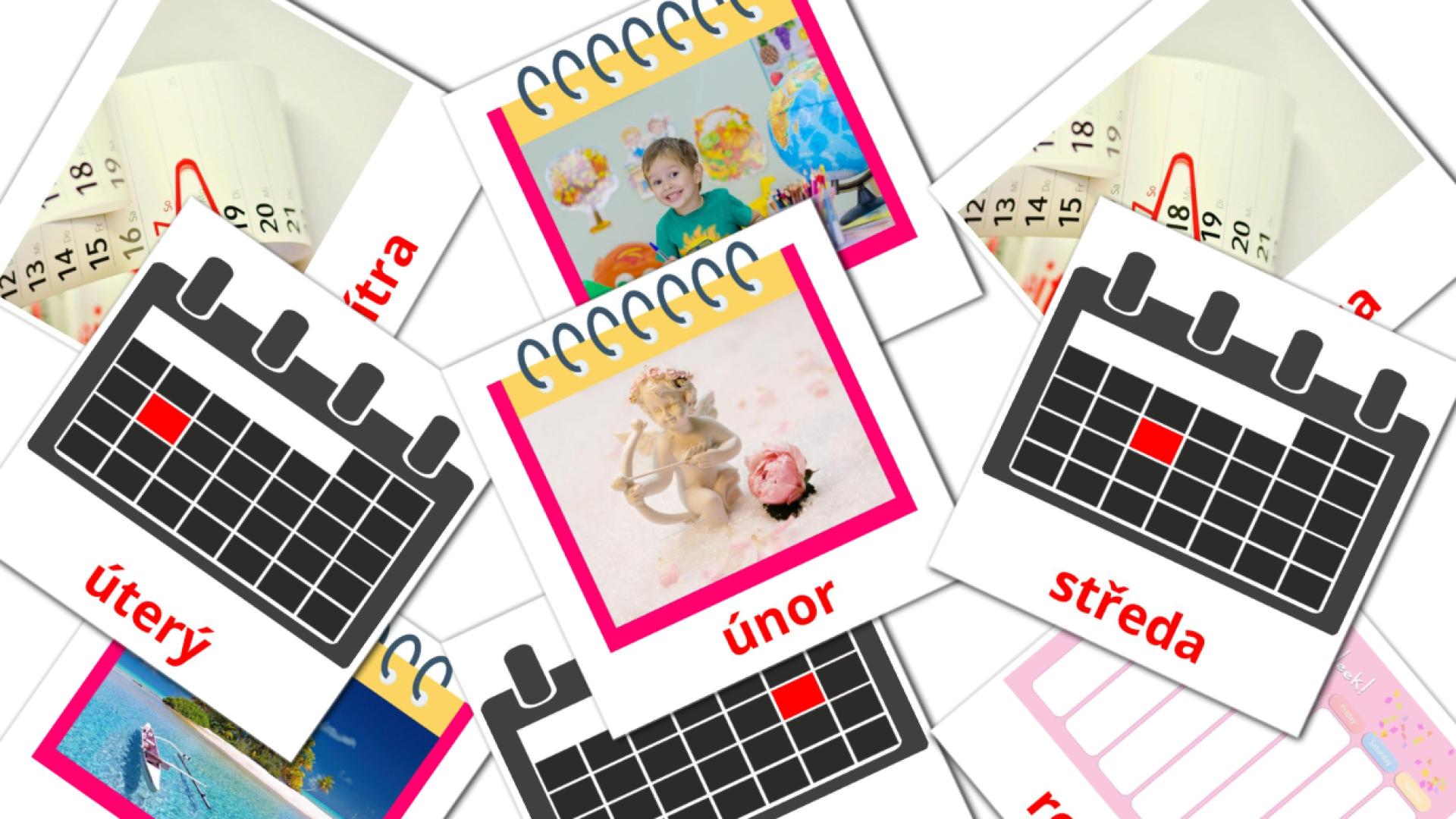 kalendář czech vocabulary flashcards