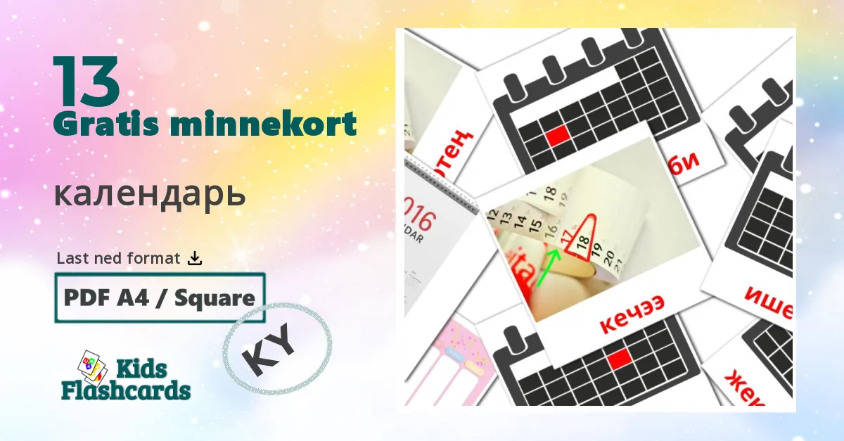 Kalender bildekort