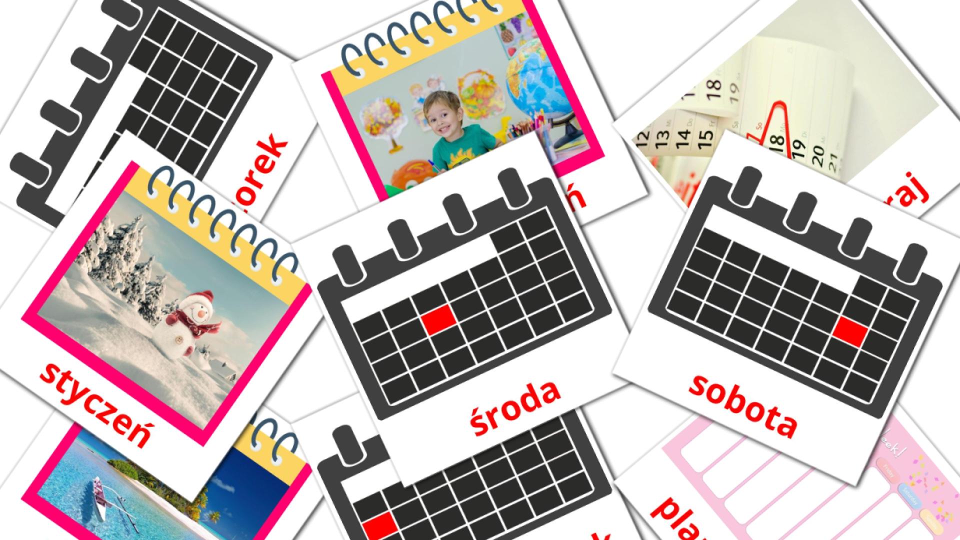 Kalendarz polish vocabulary flashcards