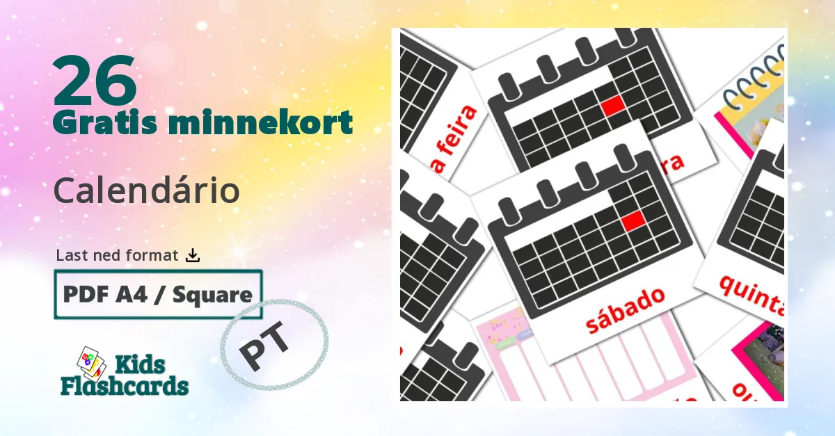 Kalender bildekort