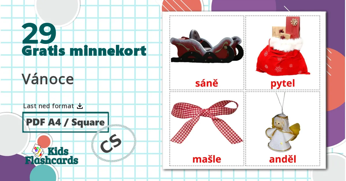 29 Vánoce bildekort
