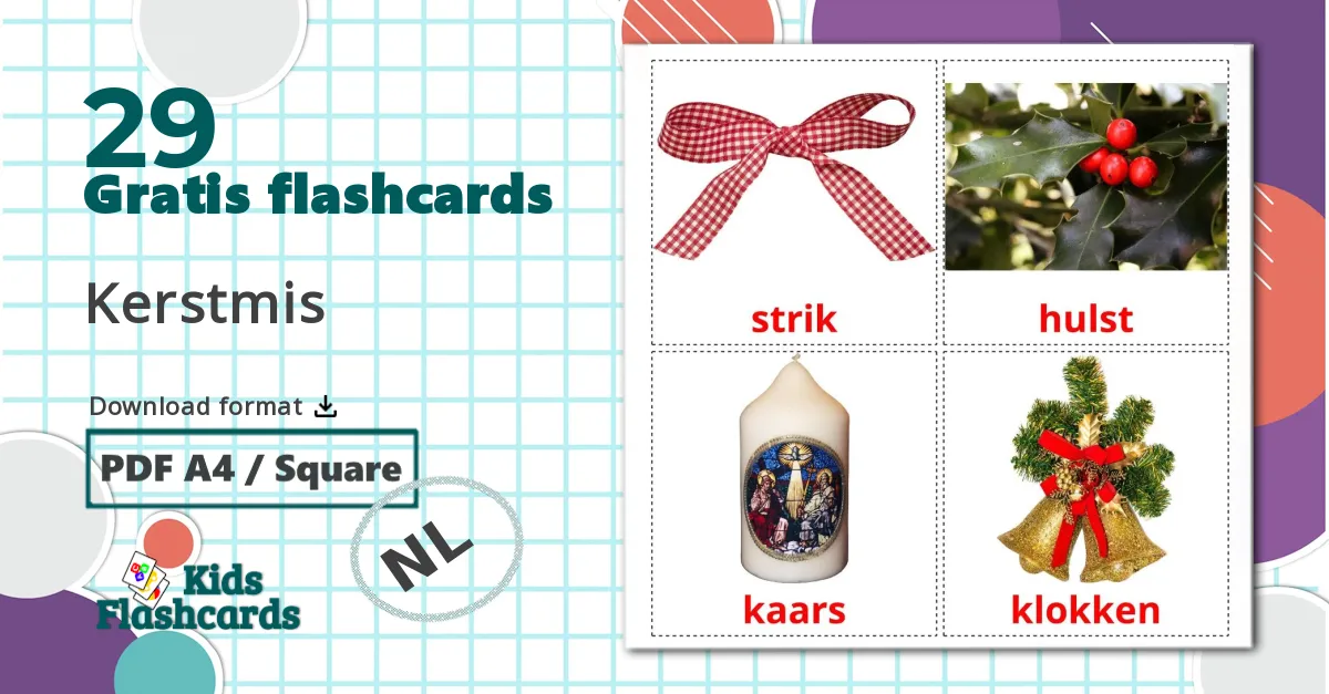29 Kerstmis billedkort for børn