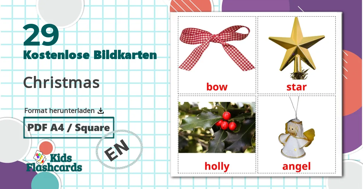 29 Bildkarten für Christmas